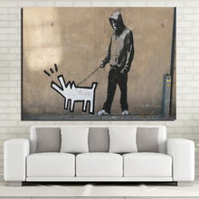 Load image into Gallery viewer, HD Printed 1 piece Banksy Street Canvas Painting Graffiti Wall Frame Poster Wall Pictures for Living Room Free Shipping NY-7067C
