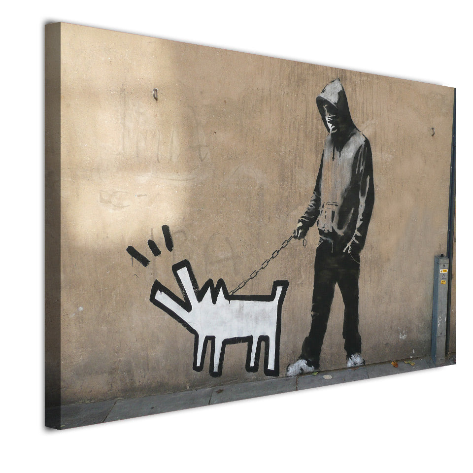 HD Printed 1 piece Banksy Street Canvas Painting Graffiti Wall Frame Poster Wall Pictures for Living Room Free Shipping NY-7067C