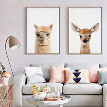 Load image into Gallery viewer, Nordic Style Poster Posters And Prints Rabbit Animal Wall Pictures For Living Room Mouse Wall Art Canvas Painting Unframed
