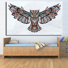 Load image into Gallery viewer, HDARTISAN Home Printed Fly the Wings of the Owl Modern Oil Painting on Canvas Prints Wall Art Pictures for Bedroom Living Room
