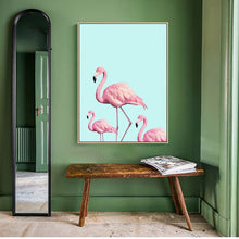 Load image into Gallery viewer, Nordic Poster Rose Flowers Wall Art Canvas Painting Cuadros Flamingo Posters And Prints Wall Pictures For Living Room Unframed
