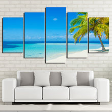 Load image into Gallery viewer, HD Printed 5 Piece Canvas Art Blue Seascape Painting Wall Pictures for Living Room Beach Poster Free Shipping CU-2535C
