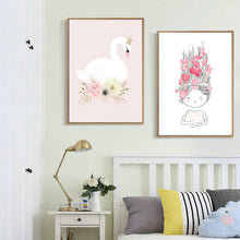 Load image into Gallery viewer, Posters And Prints Nordic Poster Canvas Art Wall Pictures For Living Room Swan Poster Wall Art Canvas Painting Unframed
