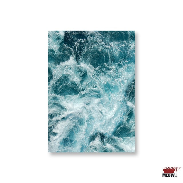 Posters Wall Art Printed Canvas Painting For Living Room Sea Wave Nordic Decoration Follow Your Feelings Wall Decor Picture