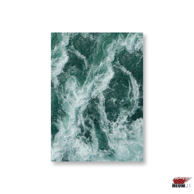 Posters Wall Art Printed Canvas Painting For Living Room Sea Wave Nordic Decoration Follow Your Feelings Wall Decor Picture
