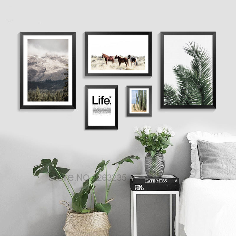 New Posters And Prints Wall Art Canvas Painting Wall Pictures For Living Room Nordic Decoration Desert scenery No Poster Frame