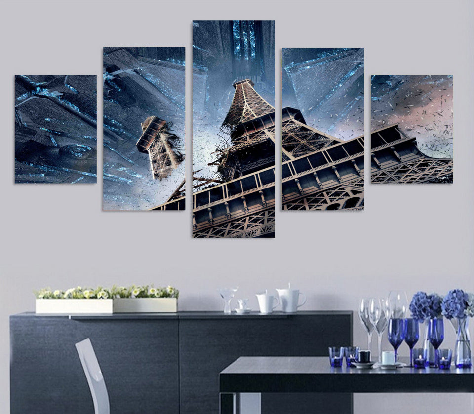 HD Printed resurgence eiffel paris Painting Canvas Print room decor print poster picture canvas Free shipping/ny-4914