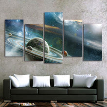 Load image into Gallery viewer, HD Printed 5 Piece Canvas Art Abstract Galaxy Painting Framed Universe Wall Pictures for Living Room Free Shipping CU-1615C
