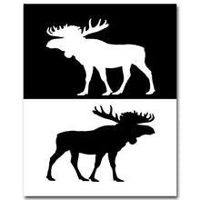 Load image into Gallery viewer, Deer Bear Zebra Nordic Art Canvas Poster Minimalist Print Black White Abstract Wall Picture Modern Home Room Decoration
