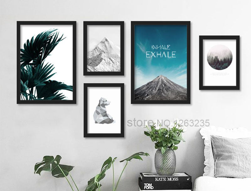 Landscape Mountain Nordic Poster Canvas Pictures For Living Room Wall Art Canvas Painting Posters And Prints Cuadros Unframed
