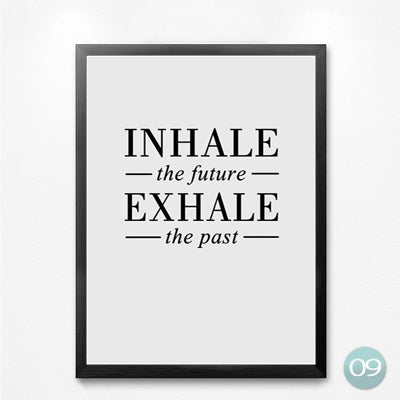 Inhale Exhale Wall Picture Decor Painting Canvas Print Poster,  Forest Sea Scenery Nature Wall Pictures For Home Decor YT0059