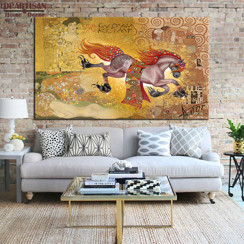 DPARTISAN Huge Gustav KLIMT giclee print CANVAS WALL ART decor poster oil painting print on canvas wall picture For living room