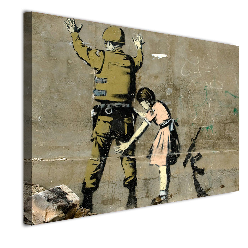 HD Printed 1 piece Canvas Painting Banks Street Graffiti Painting Room Decoration Free Shipping NY-7065C