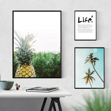 Load image into Gallery viewer, Pineapple Landscape Painting Posters And Prints Home Decoration Nordic Poster Wall Pictures For Living Room Wall Art Unframed

