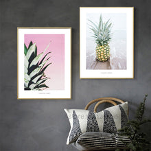 Load image into Gallery viewer, Pineapple Landscape Poster Seawater Painting Posters And Prints Nordic Poster Canvas Pictures For Living Room Wall Art Unframed

