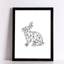 Load image into Gallery viewer, Geometric Deer Animal Posters And Prints Wall Art Canvas Prints Cuadros Wall Pictures For Living Room Canvas Painting Unframed
