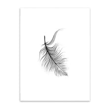 Load image into Gallery viewer, 900d Nordic Feather Canvas Art Print Painting Poster, Flower Wall Pictures For Home Decoration, Wall Decor NOR37
