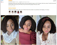 Load image into Gallery viewer, Mongolian Afro Kinky Curly Hair Weave 4B 4C 100% Natural Virgin Human Hair Bundles Extension Dolago Hair Products
