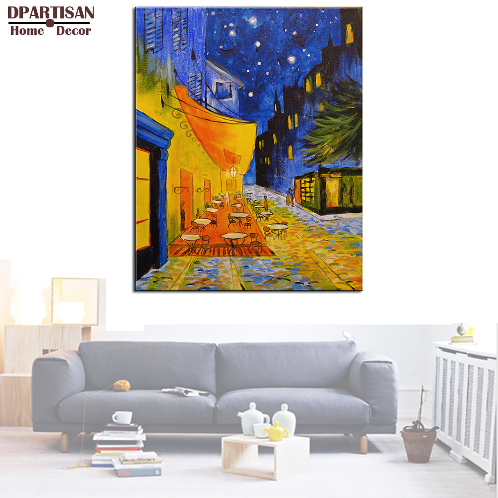 DPARTISAN Cafe Terrace at Night Giclee poster By vincent Van Gogh print  Wall Painting picture Home Decor Art Picture  Prints