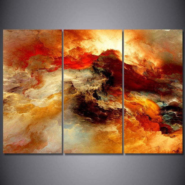 HD Printed 3 piece canvas art abstract psychedelic nebula space cloud Painting canvas painting wall art Free shipping ArtSailing