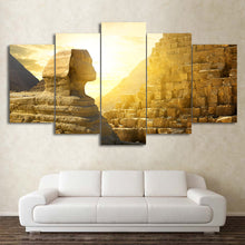 Load image into Gallery viewer, HD Printed 5 Piece Canvas Art Egypt Pyramid Paintings Wall Pictures Modular Sunset Poster Home Decor Free Shipping CU-2748C
