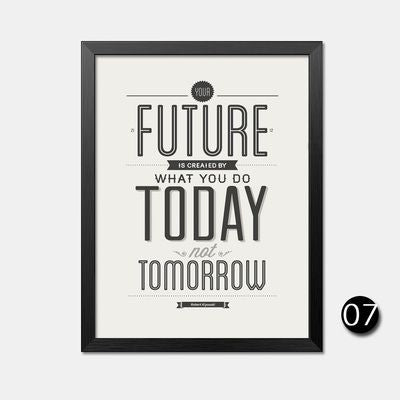 Modern Office Inspiritional English Culture Quotes Canvas Art Print Painting Poster, Wall Picture for Home Decoration FG0045