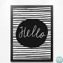 Load image into Gallery viewer, nordic children room decoration paintingcreative english quotes you me hello hey greetings vintage poster painting print WT0018
