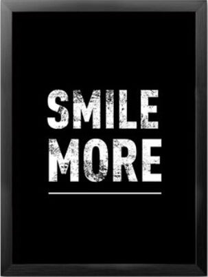 2pcs/lot Smile More Worry Less Inspiration Canvas Painting Poster, Wall Stickers Picture For Home Decoration Print Canvas HD1400