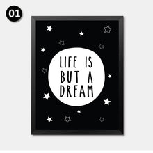 Load image into Gallery viewer, Dream Series Canvas Art Print Poster, Wall Picture for Decoration, English Words Hot Balloon Quote Print Art Wall Poster HD2203
