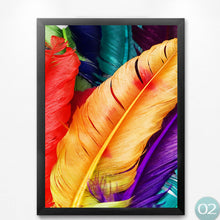 Load image into Gallery viewer, Colorful Feather Home Pictures Art Canvas Print, Modern Fashion Canvas Wall Picture Print Poster For Home Wall Decor HD2296
