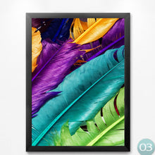 Load image into Gallery viewer, Colorful Feather Home Pictures Art Canvas Print, Modern Fashion Canvas Wall Picture Print Poster For Home Wall Decor HD2296
