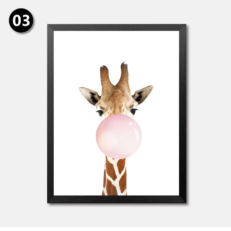 Modern Animals Art Prints Poster Balloon Animals Picture For Kids Room Home Decor Nordic Wall Picture Canvas Painting HD0002
