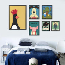 Load image into Gallery viewer, Modern Cartoon Animal Children Room Pictures Painting Wall Adornment Painting Poster No Frame HD0380
