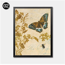 Load image into Gallery viewer, Butterflies Painting Print Canvas Painting Animals Plant Wall Picture Modern Poster Room Decor HD2271
