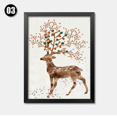 Animal And Nature Deer Canvas Art Print Poster Children's Art Prints Wall Picture Canvas Painting Home Decor FG0062