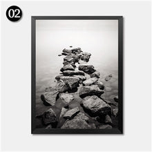 Load image into Gallery viewer, Black White Scenery Home Pictures Art Print, Tree Stone Bridge Canvas Wall Picture Print Poster For Home Wall Decor HD2292
