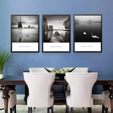 Load image into Gallery viewer, Nordic Decorative Painting Wall Art Print Poster Fashion Modular Picture Canvas Art Black White Scenery Wall Poster Print HD2235
