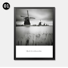 Load image into Gallery viewer, Nordic Decorative Painting Wall Art Print Poster Fashion Modular Picture Canvas Art Black White Scenery Wall Poster Print HD2235
