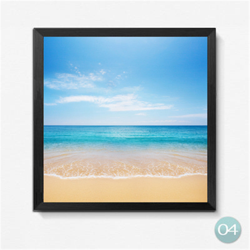 Blue Sky Wave Beach Sea Scenery Pictures Painting On Canvas Wall Art Picture for Home Decoration No Frame HD2022