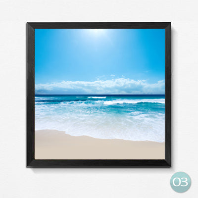 Blue Sky Wave Beach Sea Scenery Pictures Painting On Canvas Wall Art Picture for Home Decoration No Frame HD2022