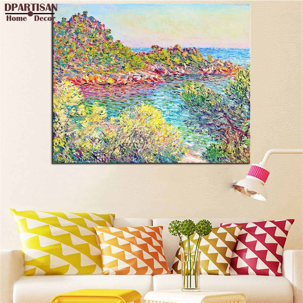 DPARTISAN Claude Monet landscape near montecarlo wall art Prints No frame wall painting wall picture living room wall paintings