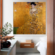 Load image into Gallery viewer, DPARTISAN oil print canvas wall art decor pictures hope Bildnis Fritza Riedler By Gustav klimt portrait wall painting no frame
