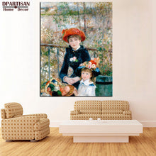 Load image into Gallery viewer, DPARTISAN Pierre Auguste Renoir The Two Sisters Giclee wall Art  Canvas Prints No frame wall painting wall picture living rooms
