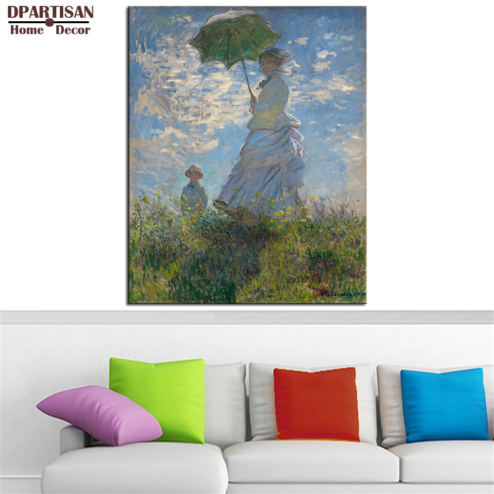 DPARTISAN Claude Monet  Woman with a Parasol wall art Prints No frame wall painting wall picture living room wall paintings