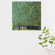Load image into Gallery viewer, DPARTISAN Huge Gustav klimt oil print canvas wall art decor pictures derpark Oesterre Attersee Trees bosque Casson water castle

