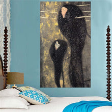 Load image into Gallery viewer, DPARTISAN oil print canvas wall art decor pictures serigrafia Secession Musik Nagender Kummer By Gustav klimt wall painting art

