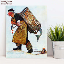 Load image into Gallery viewer, DPARTISAN wall art print picture shiner going out tring lover but wall painting decoration By Norman Rockwell No frame Painting
