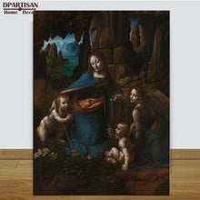Load image into Gallery viewer, DPARTISAN Leonardo da Vinci The Virgin of the Rocks print wall art pictures No frame print wall painting  home decoration art
