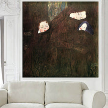 Load image into Gallery viewer, DPARTISAN oil print canvas wall art decor pictures Danae death and life three ages of woman Pallas mother child By Gustav klimt
