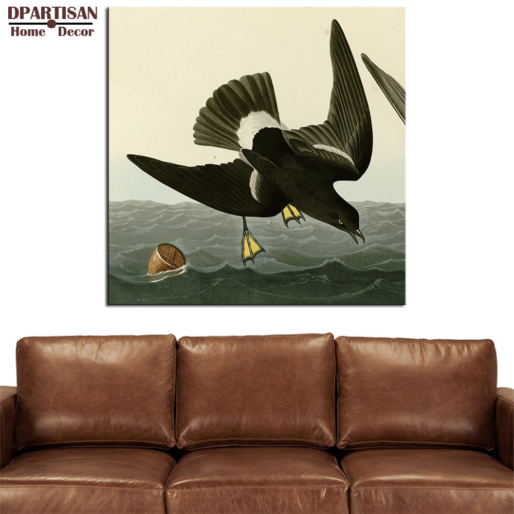 DPARTISAN  John James Audubon  One birds looking eat in the seaGiclee wall Art Abstract Canvas Prints No frame wall painting